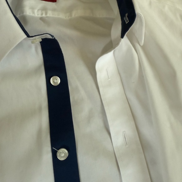 UNTUCKit White and Blue Dress Shirt - Picture 3 of 4